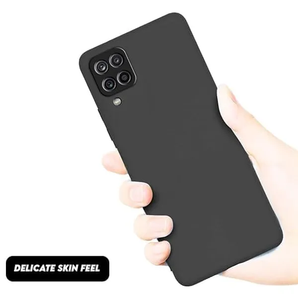 Silicone_Black_Silicone_Back_Case_Cover_Compatible_With_Samsung_Galaxy_M53_5G__Slim_Liquid_Silicone_Soft_Gel_Rubber__Camera_Protection