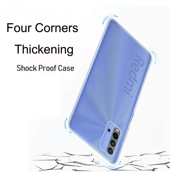 Clear_Soft_Crystal_Back_Case_Cover_Compatible_With_Xiaomi_Redmi_9_Power/Poco_M3__100%_Shockproof_Silicone_360_Protective_Design