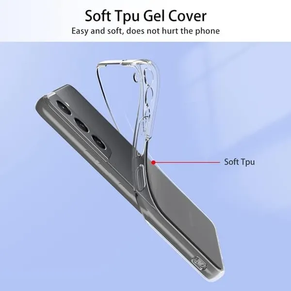Clear_Soft_Crystal_Back_Case_Cover_Compatible_With_Samsung_Galaxy_S21_Fe_5G__100%_Shockproof_Silicone_360_Protective_Design