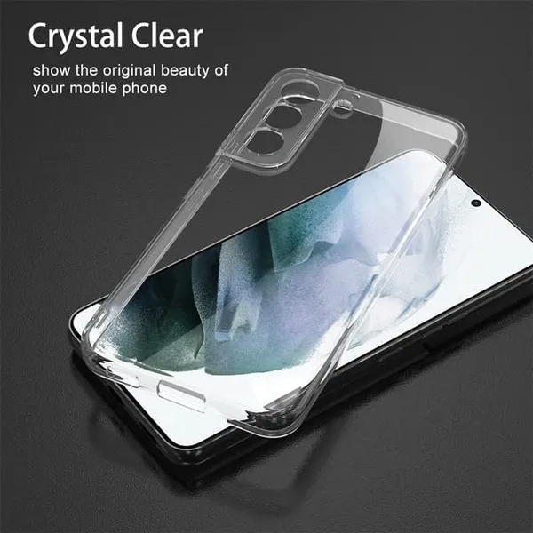 Clear_Soft_Crystal_Back_Case_Cover_Compatible_With_Samsung_Galaxy_S21_Fe_5G__100%_Shockproof_Silicone_360_Protective_Design