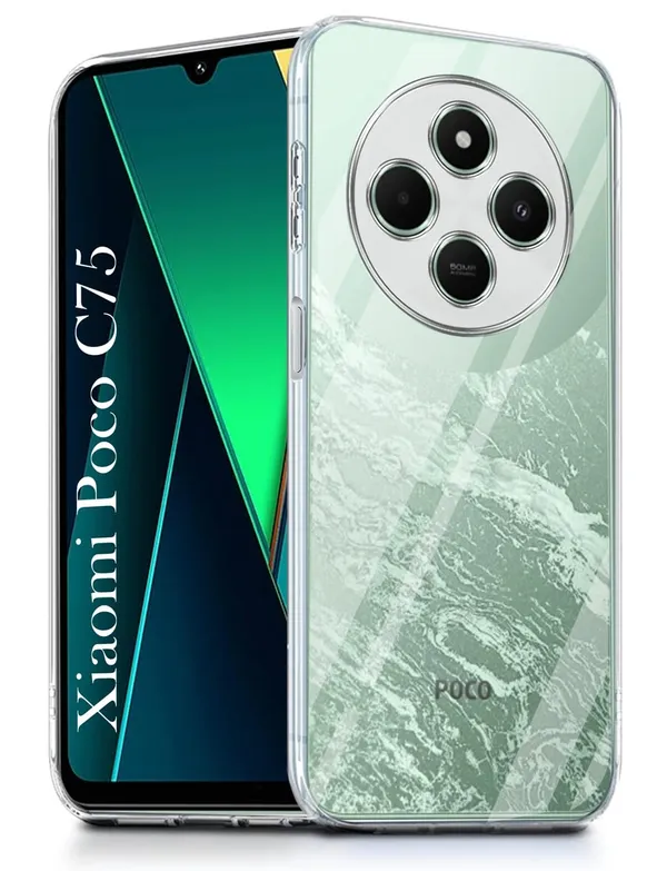 Clear_Soft_Crystal_Back_Case_Cover_Compatible_With_Xiaomi_Redmi_14C_/_14R_/_A3_Pro_/_A4_/_Poco_C75_/_Poco_M7__100%_Shockproof_Silicone_360_Protective_Design