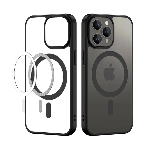 Clear_MagSafe_Black_Bumper_Hard_Back_Cover_Case_Magsafe_Compatible_With_Iphone_13_Pro_Max__Wireless_Charging__Ultrahybrid_Full_Body_Protection_Bumper