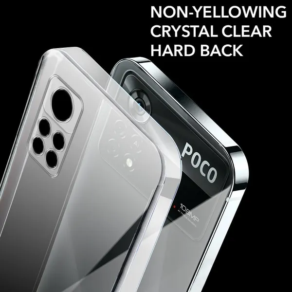 Clear_Hard_Crystal_Back_Case_Cover_Compatible_With_Xiaomi_Poco_X4_Pro__Feather_Thin__100%_Clarity__Non_Yellowing__Ultra_Light_Weight__Scratch_Resistant_Polycarbonate