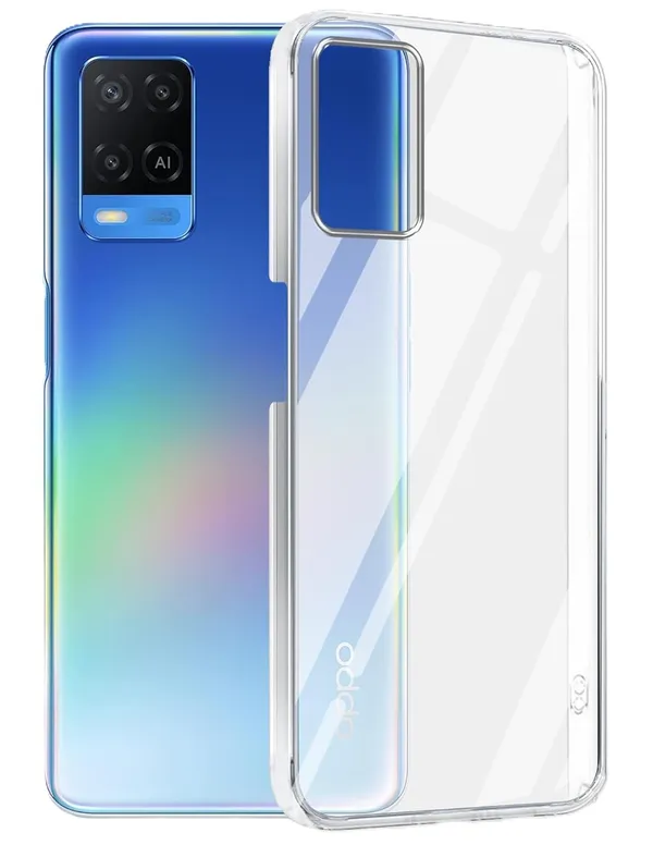 Clear_Hard_Hard_Crystal_Back_Case_Cover_Compatible_With_Oppo_A54_4G__Feather_Thin__100%_Clarity__Non_Yellowing__Ultra_Light_Weight__Scratch_Resistant_Polycarbonate