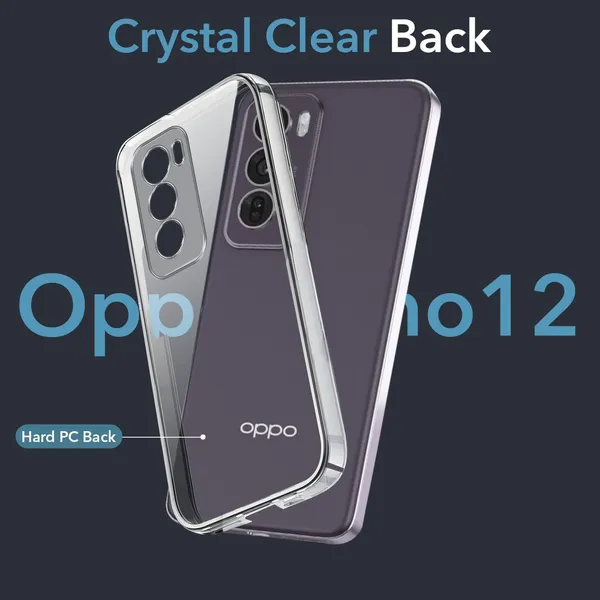 Clear_Hard_Hard_Crystal_Back_Case_Cover_Compatible_With_Oppo_Reno_12_5G__Feather_Thin__100%_Clarity__Non_Yellowing__Ultra_Light_Weight__Scratch_Resistant_Polycarbonate