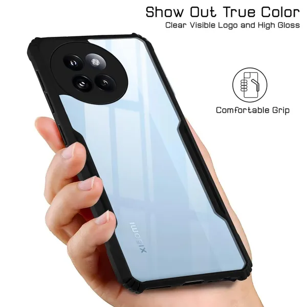 Clear_Hard_Shockproof_Bumper_Crystal__Back_Case_Cover_Compatible_With_Xiaomi_14_Civi__Minimalist_Pc+Tpu_360_Protection_Tough_Rugged_Design