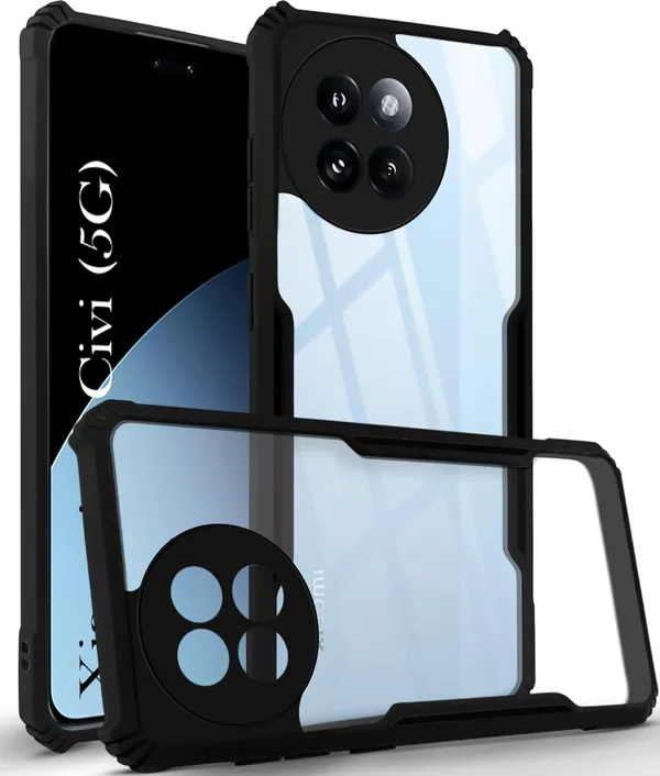 Clear_Hard_Shockproof_Bumper_Crystal__Back_Case_Cover_Compatible_With_Xiaomi_14_Civi__Minimalist_Pc+Tpu_360_Protection_Tough_Rugged_Design