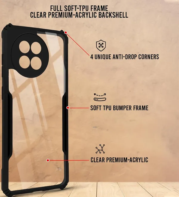 Clear_Hard_Shockproof_Bumper_Crystal__Back_Case_Cover_Compatible_With_Xiaomi_14_Civi__Minimalist_Pc+Tpu_360_Protection_Tough_Rugged_Design