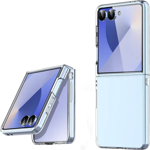Clear_Hard_Crystal_Back_Case_Cover_Compatible_With_Samsung_Galaxy_Z_Flip7_/_Flip_7__Feather_Thin__100%_Clarity__Non_Yellowing__Ultra_Light_Weight__Scratch_Resistant_Pc