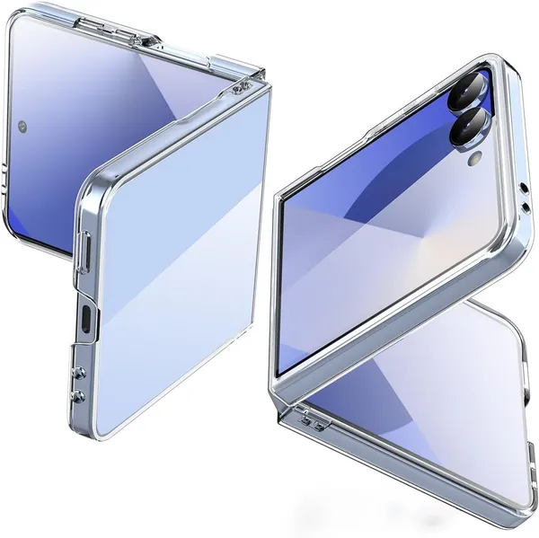 Clear_Hard_Crystal_Back_Case_Cover_Compatible_With_Samsung_Galaxy_Z_Flip7_/_Flip_7__Feather_Thin__100%_Clarity__Non_Yellowing__Ultra_Light_Weight__Scratch_Resistant_Pc