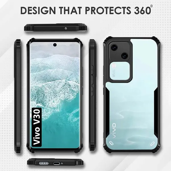 Clear_Hard_Shockproof_Bumper_Crystal__Back_Case_Cover_Compatible_With_Vivo_V30_5G_/_Vivo_V30_Pro_5G__Minimalist_Pc+Tpu_360_Protection_Tough_Rugged_Design