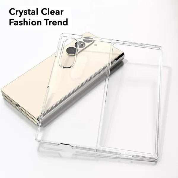 Clear_Hard_Hard_Crystal_Back_Case_Cover_Compatible_With_Samsung_Galaxy_Z_Fold_6_/_Fold6_5G__Feather_Thin__100%_Clarity__Non_Yellowing__Ultra_Light_Weight__Scratch_Resistant_Pc
