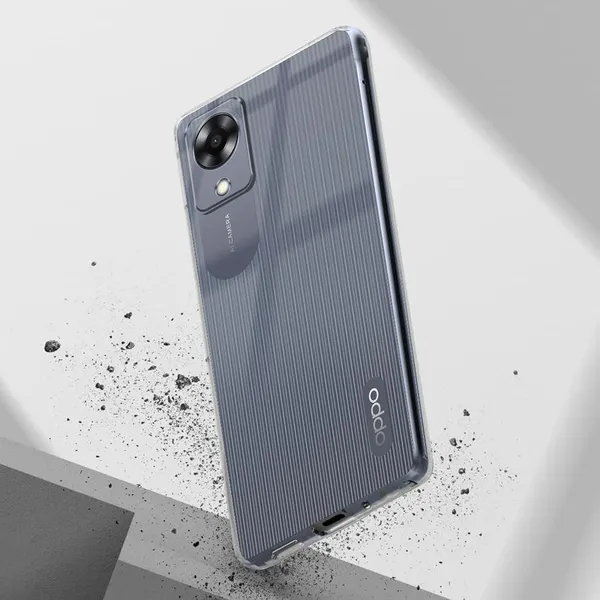 Clear_Soft_Crystal_Back_Case_Cover_Compatible_With_Oppo_A17K_4G__100%_Shockproof_Silicone_360_Protective_Design