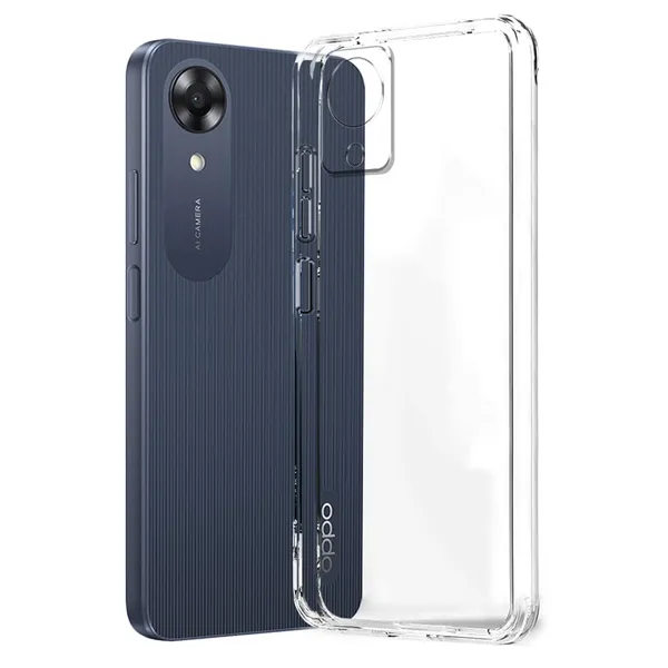 Clear_Soft_Crystal_Back_Case_Cover_Compatible_With_Oppo_A17K_4G__100%_Shockproof_Silicone_360_Protective_Design