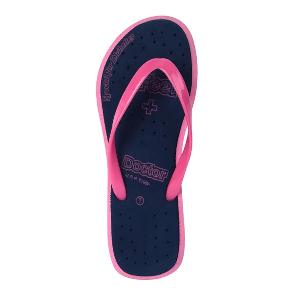 Pink_&_Black_Casual_Purosoft_Slippers_For_Women