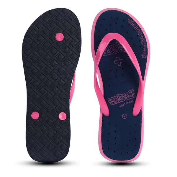 Pink_&_Black_Casual_Purosoft_Slippers_For_Women