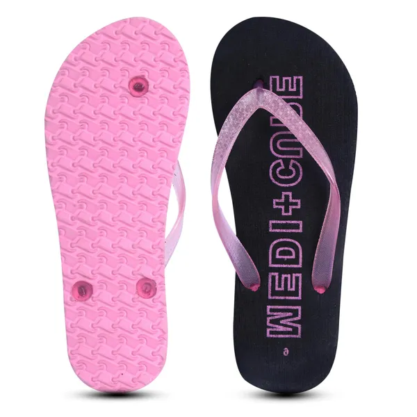 Black_&_Pink_Casual_Purosoft_Slippers_For_Women