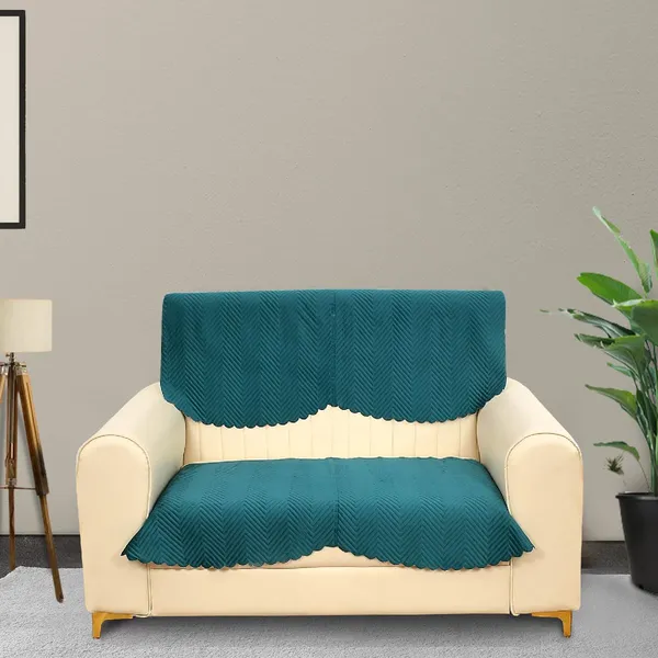 Teal_Blue_Velvet,_Jacquard_And_Chenille_Quilted_Premium_Velvet_2_Seater_Sofa_Cover_For_Living_Room_Sofa_Protection_And_Decore_Set_Of_2