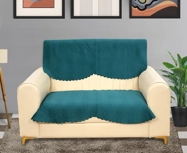 Teal_Blue_Velvet,_Jacquard_And_Chenille_Quilted_Premium_Velvet_2_Seater_Sofa_Cover_For_Living_Room_Sofa_Protection_And_Decore_Set_Of_2