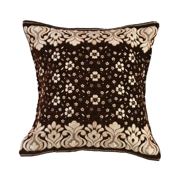 Coffee_Brown_And_Beige_Velvet,_Jacquard_And_Chenille_Cushion_Cover_Set_For_Sofa_And_Living_Room_Decore_Pack_Of_5
