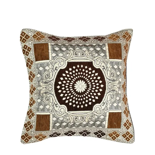 Coffee_Brown_And_Beige_Velvet,_Jacquard_And_Chenille_Cushion_Cover_Set_For_Sofa_And_Living_Room_Decore_Pack_Of_5