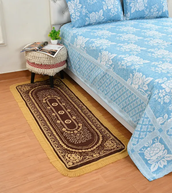 Coffee_Brown_And_Gold_Velvet,_Jacquard_And_Chenille_Prayer_Mat_And_Pooja_Aasan_For_Prayer,_Meditation_And_Religious_Use