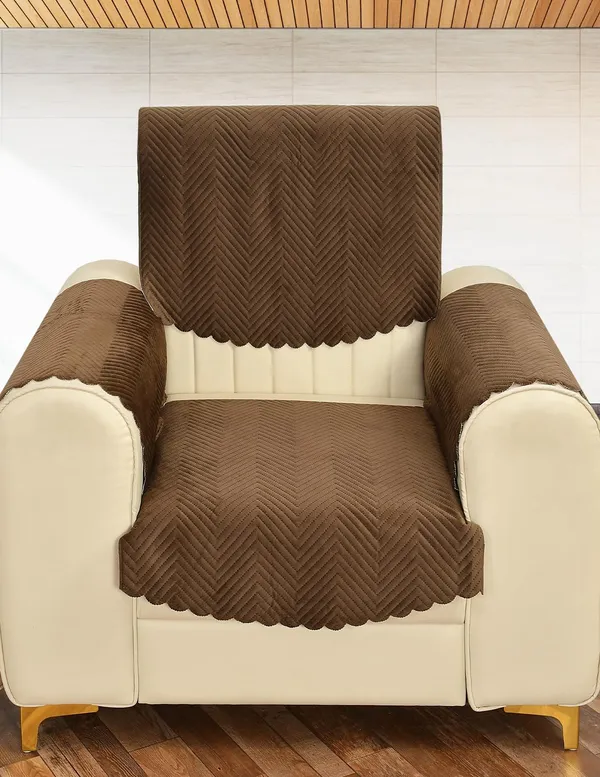 Coffee_Brown_Velvet,_Jacquard_And_Chenille_Quilted_Premium_Velvet_1_Seater_Sofa_Cover_For_Living_Room_Sofa_Protection_And_Decore_Set_Of_5