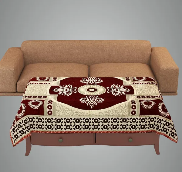 Maroon_Velvet,_Jacquard_And_Chenille_Table_Cover_For_Dining_And_Table_Decore