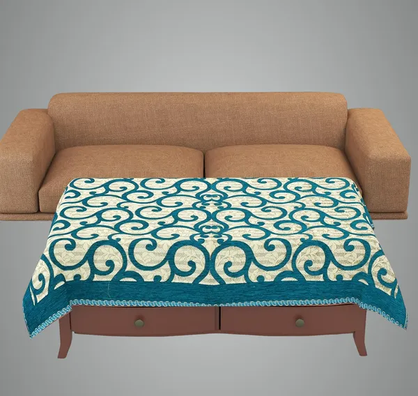 Sky_Blue_Velvet,_Jacquard_And_Chenille_Table_Cover_For_Dining_Table_And_Home_Decore