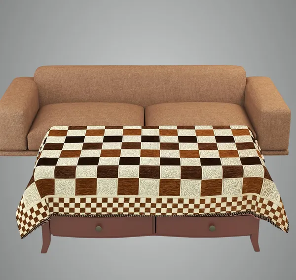 Coffee_Brown_Velvet,_Jacquard_And_Chenille_Table_Cover_For_Dining_Table_And_Home_Decore