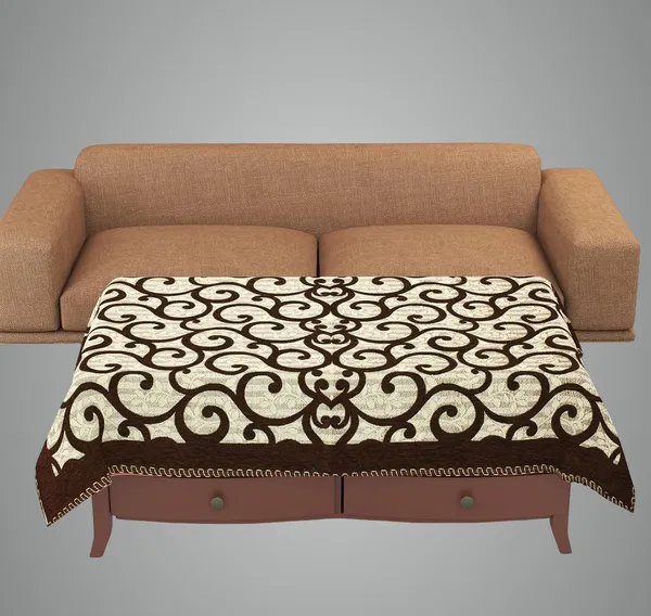 Coffee_Brown_Velvet,_Jacquard_And_Chenille_Table_Cover_For_Dining_And_Table_Decore