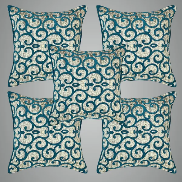 Sky_Blue_Velvet,_Jacquard_And_Chenille_Cushion_Cover_For_Sofa_And_Living_Room_Decore_Pack_Of_5