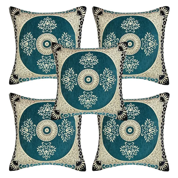Blue_Velvet,_Jacquard_And_Chenille_Cushion_Cover_For_Living_Room_And_Home_Decore_Pack_Of_5