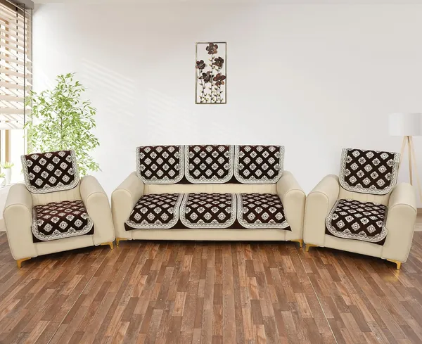 Coffee_Brown_Velvet,_Jacquard_And_Chenille_Sofa_Cover_For_Living_Room_Furniture_Protection_Set_Of_6