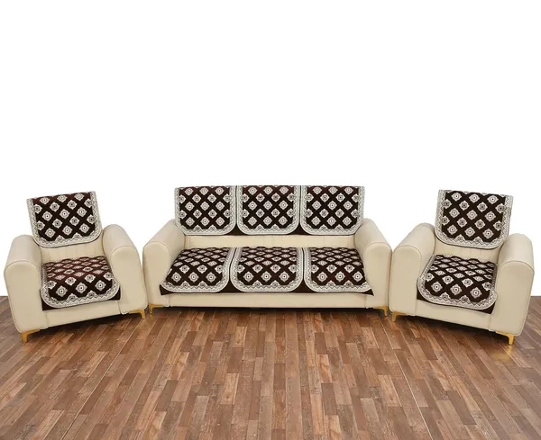 Coffee_Brown_Velvet,_Jacquard_And_Chenille_Sofa_Cover_For_Living_Room_Furniture_Protection_Set_Of_6