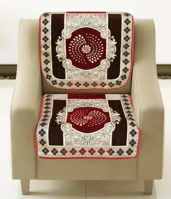 Maroon_And_Beige_Velvet,_Jacquard_And_Chenille_1_Seater_Sofa_Cover_For_Living_Room_Sofa_Protection_And_Decore_Set_Of_2