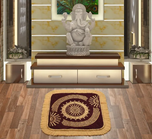 Coffee_Brown_Velvet,_Jacquard_And_Chenille_Prayer_Mat_And_Pooja_Aasan_For_Prayer,_Meditation_And_Religious_Use_Pack_Of_3