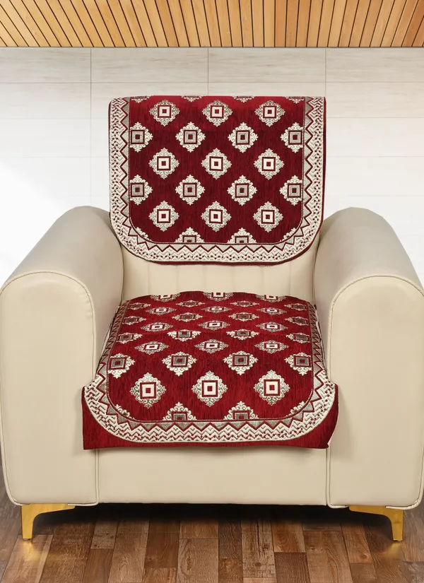 Maroon_Velvet,_Jacquard_And_Chenille_1_Seater_Sofa_Cover_For_Living_Room_Sofa_Protection_And_Decore_Set_Of_2