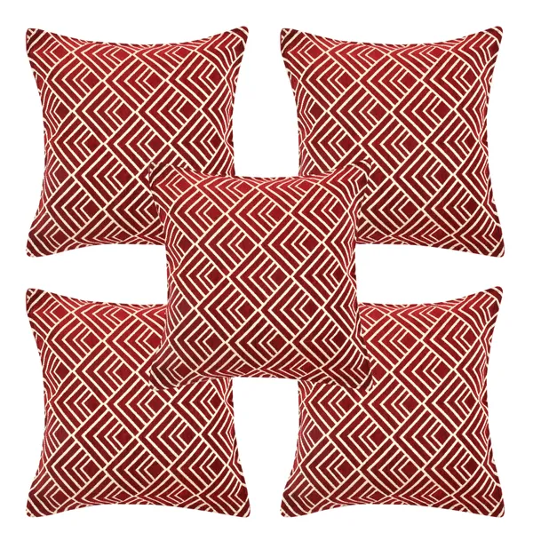 Maroon_Velvet,_Jacquard_And_Chenille_Cushion_Cover_Set_For_Sofa_And_Living_Room_Decore_Pack_Of_5