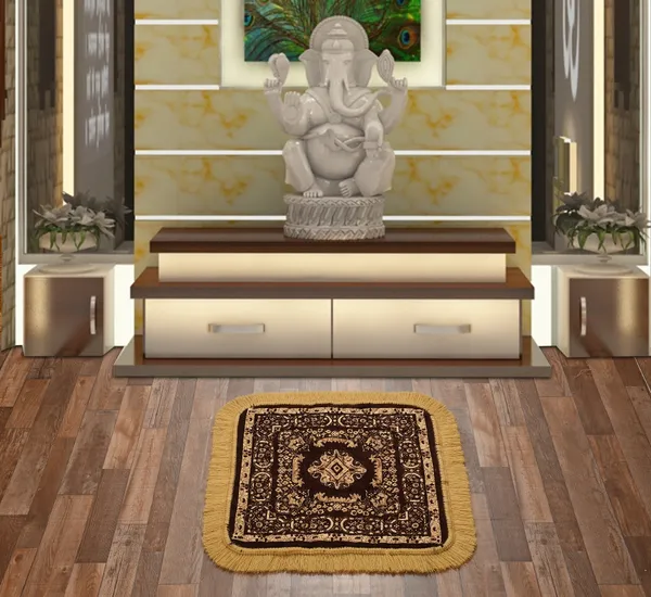 Coffee_Brown_Velvet,_Jacquard_And_Chenille_Prayer_Mat_For_Prayer_And_Meditation_Pack_Of_2