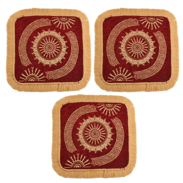 Maroon_Velvet,_Jacquard_And_Chenille_Prayer_Mat_For_Prayer_And_Meditation_Pack_Of_3
