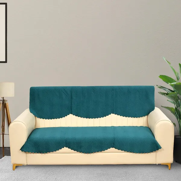 Teal_Blue_Velvet,_Jacquard_And_Chenille_3_Seater_Sofa_Cover_For_Living_Room_Furniture_Protection_Set_Of_2