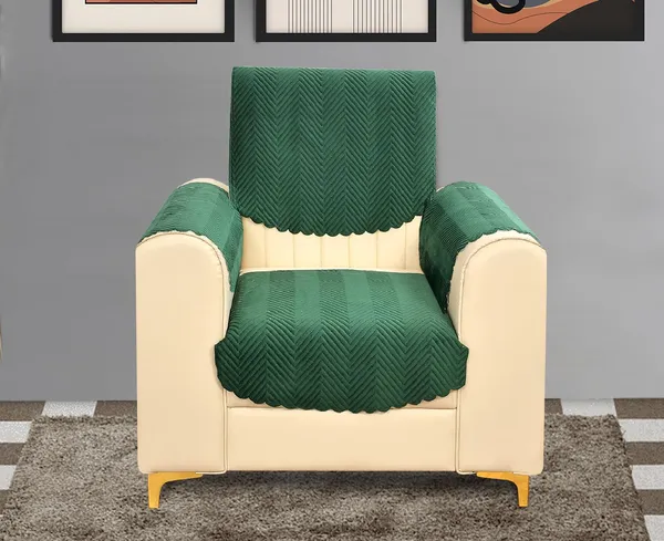 Green_Velvet,_Jacquard_And_Chenille_Quilted_Premium_Velvet_1_Seater_Sofa_Cover_For_Living_Room_Sofa_Protection_And_Decore_Set_Of_4