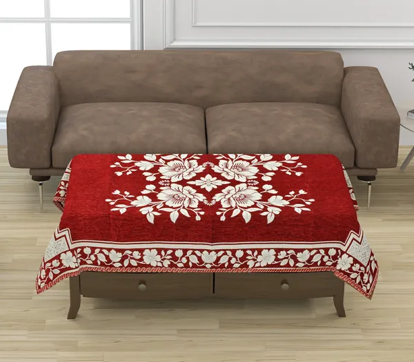 Maroon_Velvet,_Jacquard_And_Chenille_Table_Cover_For_Dining_Table_And_Home_Decore