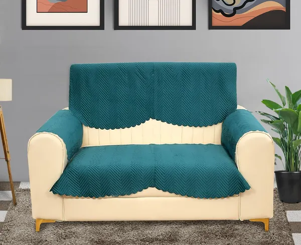 Teal_Blue_Velvet,_Jacquard_And_Chenille_Quilted_Premium_Velvet_2_Seater_Sofa_Cover_For_Living_Room_Sofa_Protection_And_Decore_Set_Of_4