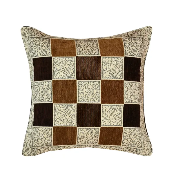 Coffee_Brown_And_Beige_Velvet,_Jacquard_And_Chenille_Cushion_Cover_Set_For_Sofa_And_Living_Room_Decore_Pack_Of_5