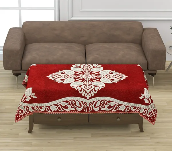 Maroon_Velvet,_Jacquard_And_Chenille_Table_Cover_For_Dining_Table_And_Home_Decore