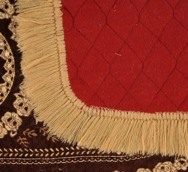 Coffee_Brown_And_Yellow_Velvet,_Jacquard_And_Chenille_Prayer_Mat_And_Pooja_Aasan_For_Prayer,_Meditation_And_Religious_Use