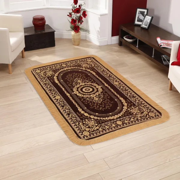 Coffee_Brown_And_Yellow_Velvet,_Jacquard_And_Chenille_Prayer_Mat_And_Pooja_Aasan_For_Prayer,_Meditation_And_Religious_Use