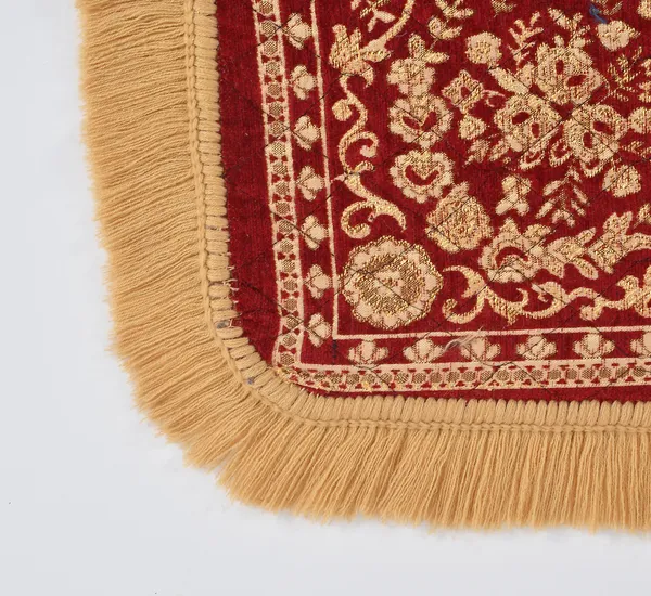Maroon_Velvet,_Jacquard_And_Chenille_Prayer_Mat_And_Pooja_Aasan_For_Prayer,_Meditation_And_Religious_Use